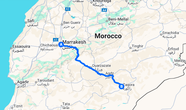 Marrakech to Zagora