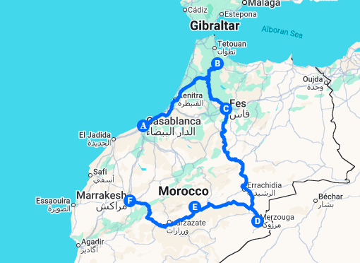 Casablanca to Marrakech