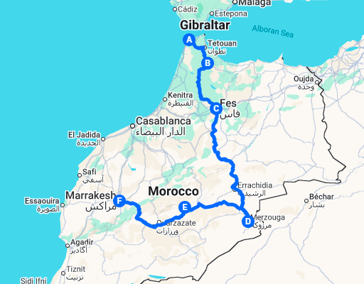 Tangier to Marrakech