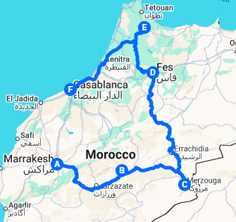 Marrakech to Casablanca