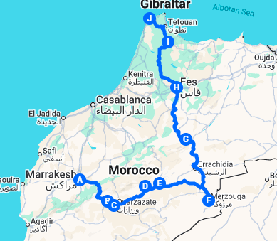 marrakech to tangier