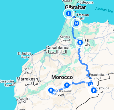 ouarzazate to tangier